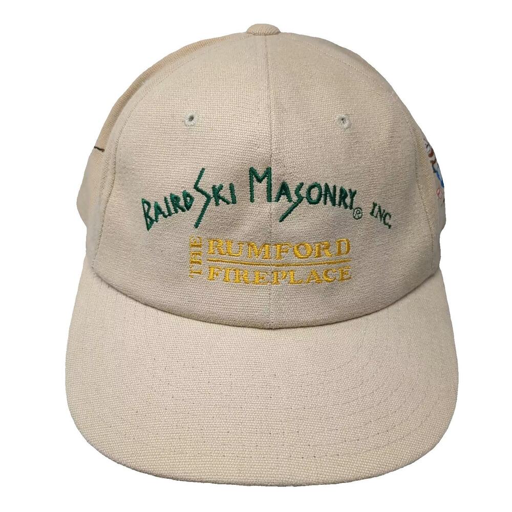 WearGuard Baseball Cap Beige OS Bairdski Masonry Rumford Fireplace Slideback Hat